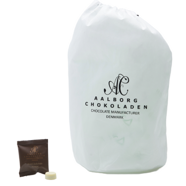 Hvid chokolade med nougat - Flowpack - Aalborg Chokolade - Gourmet-Butikken